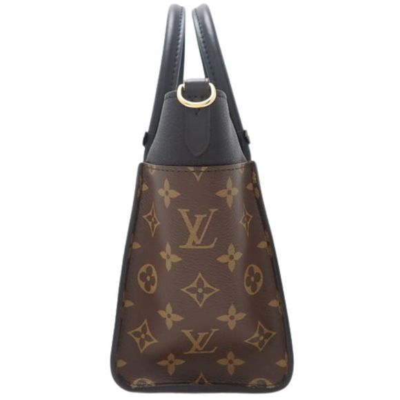 Louis Vuitton On My Side PM Calf Canvas Noir Shoulder bag Black Brown - Picture 3 of 6
